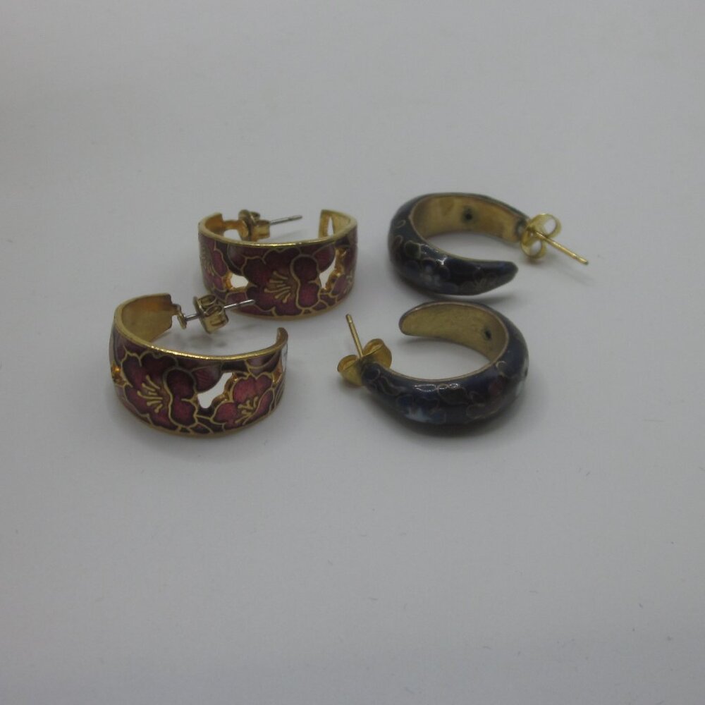 Cloisonne Earring Bundle 2 pair